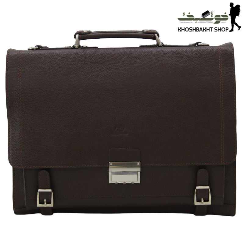 کیف اداری دو تبله نویم چرم طبیعی