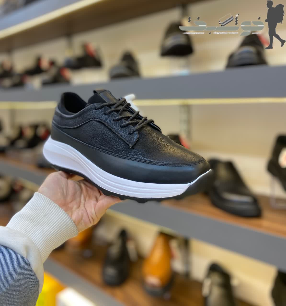 کفش اسپرت چرم تبریز طبیعی مردانه کد 11005