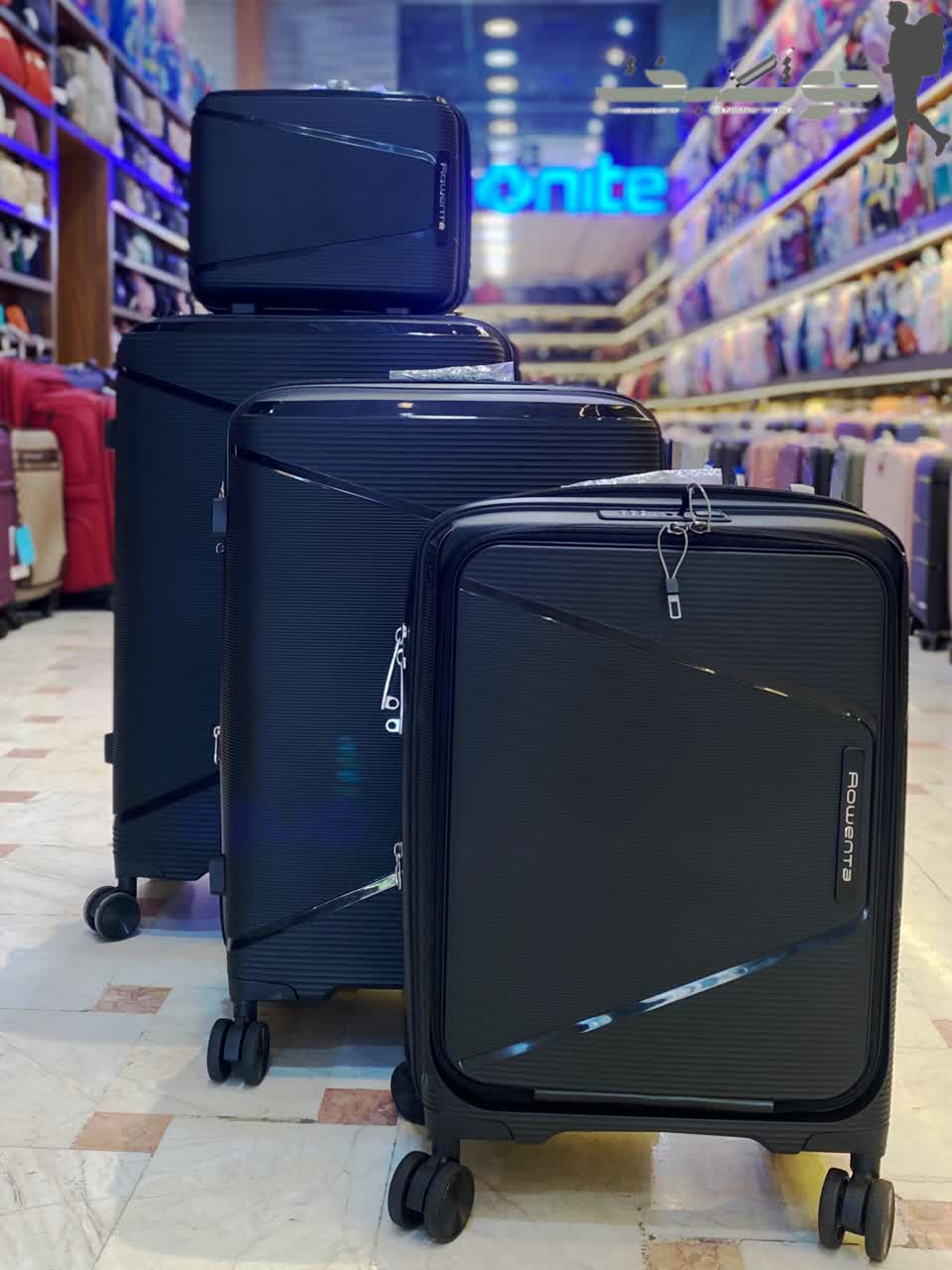 photo_2026-02-25_13-53-38 ست4 تکه چمدان فایبرگلاس نشکن رونتا Rowenta