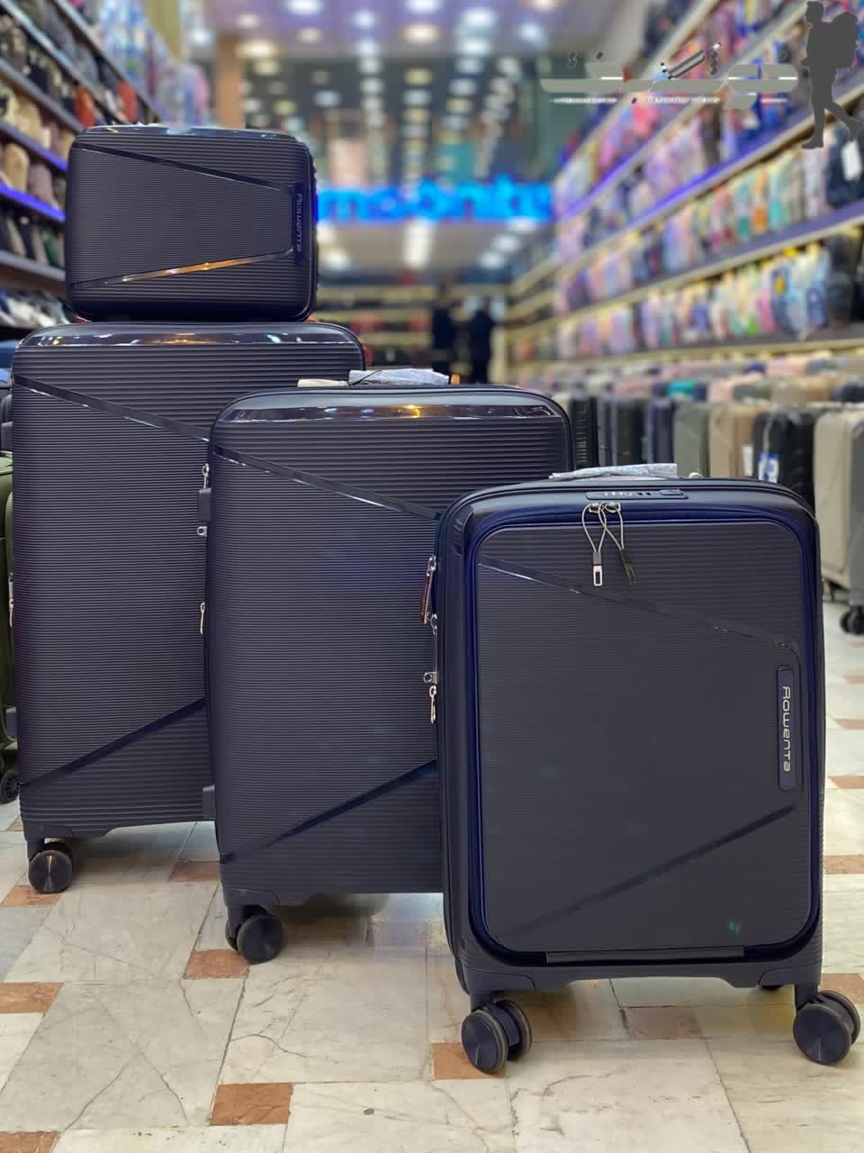 photo_2026-02-25_13-54-07 ست4 تکه چمدان فایبرگلاس نشکن رونتا Rowenta