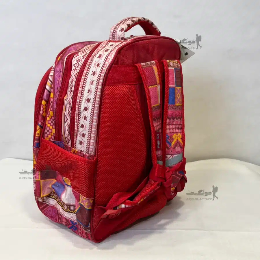 کوله-پشتی-خوشبخت-150 کوله پشتی طرح سنتی گلیمی برند Glossy Bird